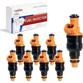 Fuel Injectors 0280150943 Fit for:/Ford F150, F250, F350, E350, E250, 1993-2003 for:/Lincoln for:/Mercury Vehicles for:/Mustang Bronco Navigator Econoline 4.6L 5.0L 5.4L 5.8L 0280150939 8PCS