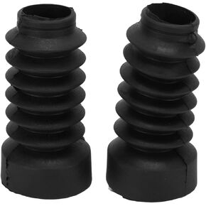 A Pair of Antiaging Motorcycle Front Fork Boots Waterproof Dust (Black)