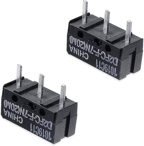 6 قطعة D2FC-F-K(50M) وحدة التبديل الجزئي Microswitch مع زر الماوس آخر إصلاح ملصق معدني لماوس Apple Razer Logitech in Saudi Arabia