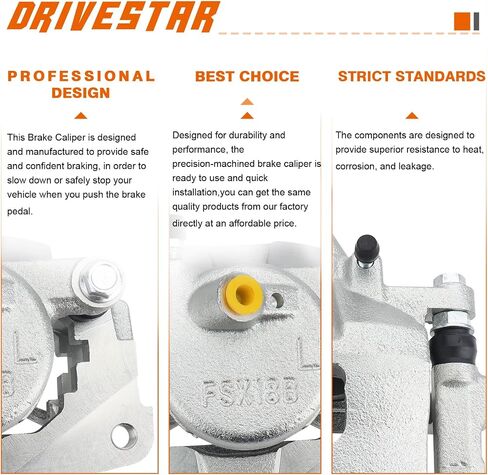 DRIVESTAR 19B2688+19B2689 New Pair Front LH RH Brake Caliper for Toyota RAV4 2001 2002 2003 L4 2.0L 2.4L in Saudi Arabia