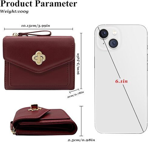LJCZKA Wallet for Women Leather Bifold Cute Wallet Luxury Small Short Purse Credit Card Holder with Zipper Coin Pocket (White) in Kuwait