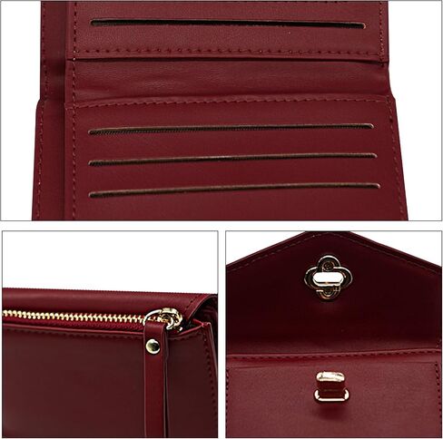 LJCZKA Wallet for Women Leather Bifold Cute Wallet Luxury Small Short Purse Credit Card Holder with Zipper Coin Pocket (White) in Kuwait