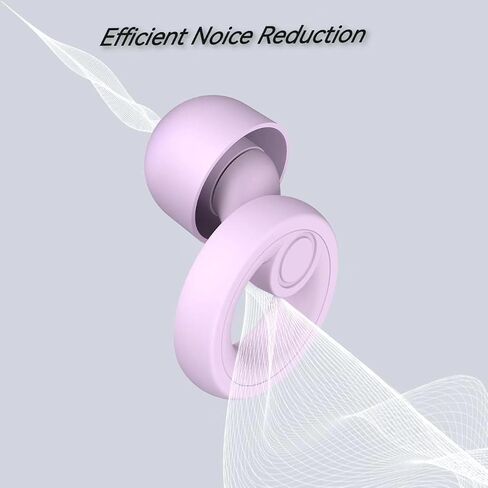 Purple Noise Cancelling Earplugs – Comfortable, High-Fidelity Sound, Perfect for Sleep, Travel, Studying, and Concerts in Saudi Arabia