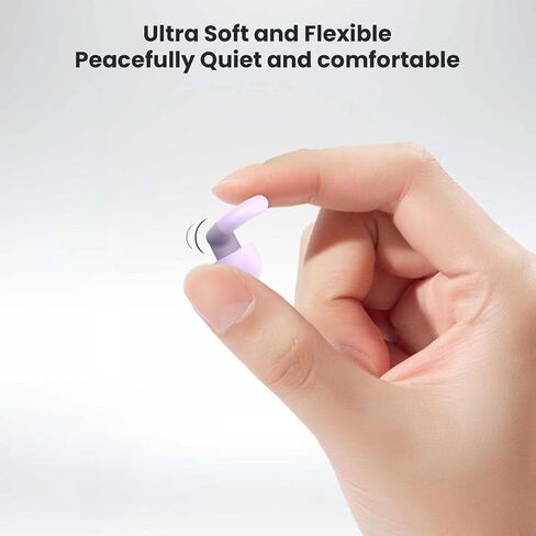 Purple Noise Cancelling Earplugs – Comfortable, High-Fidelity Sound, Perfect for Sleep, Travel, Studying, and Concerts in Saudi Arabia