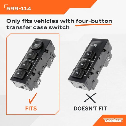 Dorman 599-114 Remanufactured Transfer Case Control Module Compatible with Select Chevrolet / GMC Models in Saudi Arabia