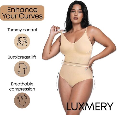 Sculpting Shapewear Bodysuit - Tummy Control - Seamless Compression Body Shaper Women in Kuwait