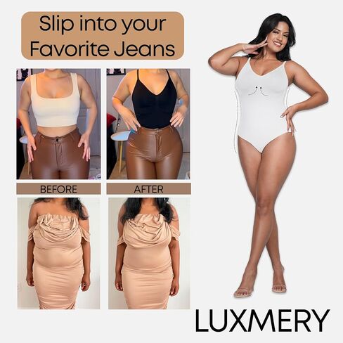 Sculpting Shapewear Bodysuit - Tummy Control - Seamless Compression Body Shaper Women in Saudi Arabia