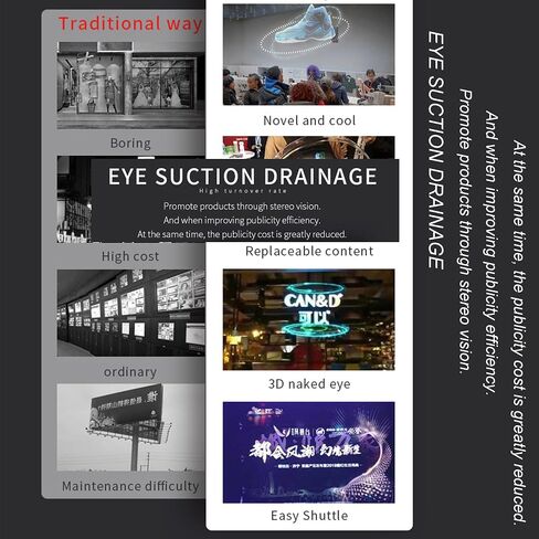 3D Hologram Fan 25.6 Inch HD 3D Hologram Fan with Phone app,Hologram Projector Advertising Display Library and Tabletop Holographic Led Ceiling Skylight Night Light Projector for Shop,Bar in Saudi Arabia