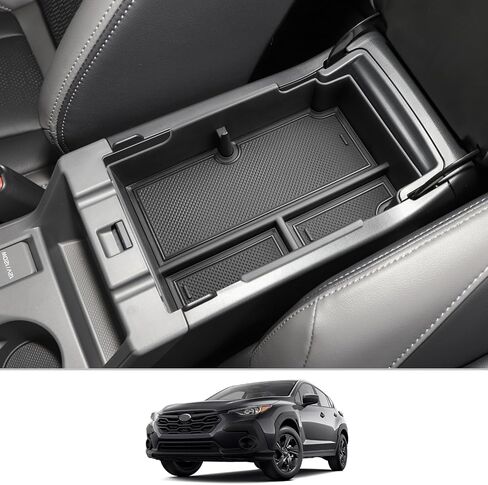 CDEFG for 2024 2025 Crosstrek Center Console Organizer Tray for 2024 2025 Subaru Crosstrek Impreza Middle Console Organizer Armrest Tray Storage Box Trays 2024 Impreza Crosstrek Accessory in Saudi Arabia