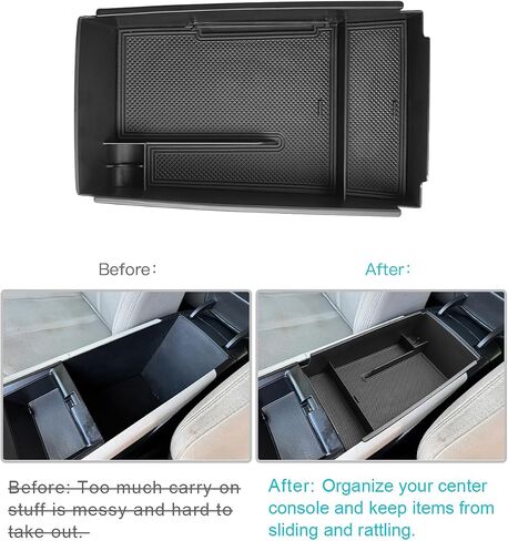 CDEFG for 2021 2022 2023 2024 2025 Kia K5 Console Organizer: Center Console Insert ABS Black Material Armrest Organizer Tray Secondary Storage Box Compatible with 2021-2024 2025 Kia K5 Accessories in Saudi Arabia