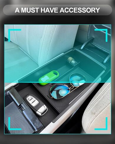 CDEFG for 2021 2022 2023 2024 2025 Kia K5 Console Organizer: Center Console Insert ABS Black Material Armrest Organizer Tray Secondary Storage Box Compatible with 2021-2024 2025 Kia K5 Accessories in Saudi Arabia