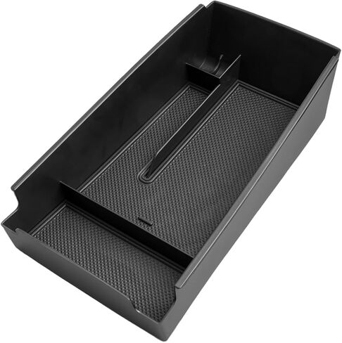 CDEFG for 2021 2022 2023 2024 2025 Kia K5 Console Organizer: Center Console Insert ABS Black Material Armrest Organizer Tray Secondary Storage Box Compatible with 2021-2024 2025 Kia K5 Accessories in Saudi Arabia