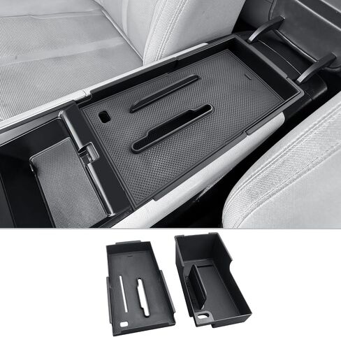 CDEFG for 2021 2022 2023 2024 2025 Kia K5 Console Organizer: Center Console Insert ABS Black Material Armrest Organizer Tray Secondary Storage Box Compatible with 2021-2024 2025 Kia K5 Accessories in Saudi Arabia