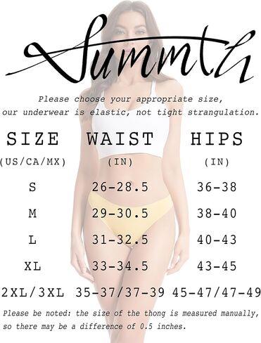 Womens Underwear, Seamless Thongs, Soft and Breathable, Thongs for Women No Show, 6-Pack, Multicolor in Saudi Arabia