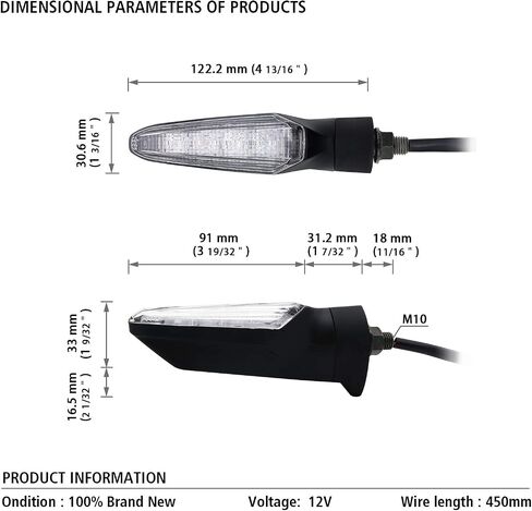 سطوع عالية للدراجات النارية LED بدوره إشارة الضوء + ضوء النهار لياماها MT-09 لكاواساكي Z800 لسوزوكي GSX لهوندا CBR1000 CBR600 - العنبر / الأبيض in Kuwait