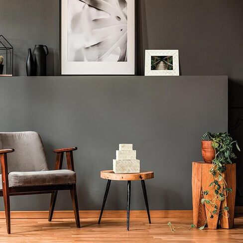 صندوق تخزين خشبي ومزخرف بالعظام رقم 47 والرئيسي مع غطاء، صغير، كريمي in Kuwait