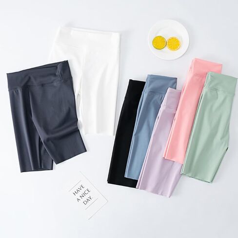 شورت رياضي للفتيات للأطفال بطول الركبة من الألياف اللدنة للتمرين والرقص واليوجا والجري والكرة الطائرة in Kuwait