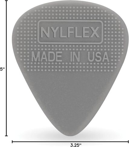 أعواد جيتار D'Addario Nylflex - أعواد جيتار من النايلون مع قبضة - رائعة للأصوات الكهربائية العتيقة والعزف الصوتي - 10 عبوات، خفيفة (.50 مم) in Kuwait