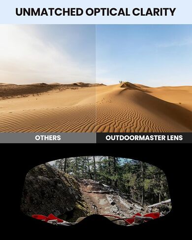 OutdoorMaster Macaw Dirt Bike Motorcycle Goggles, OTG Offroad Riding Goggles, ATV Goggles for Adult and Youth in Kuwait