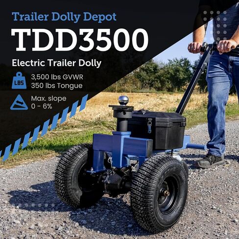 TDD3500 مقطورة كهربائية دوللي للوزن الإجمالي 3500 رطل أو وزن اللسان 350 رطلاً مع كرات وصل 1 ⅞ بوصة و2 بوصة in Saudi Arabia