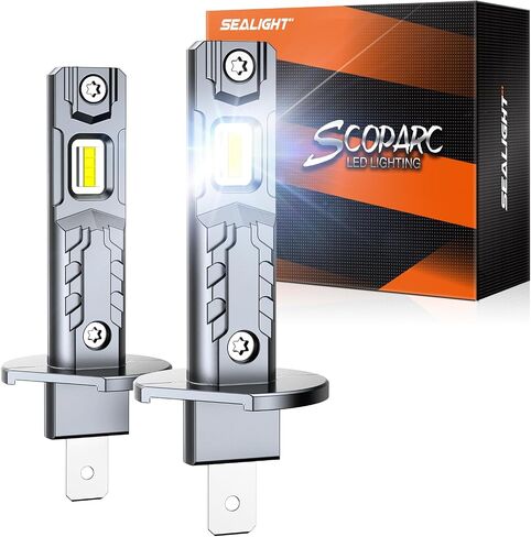 SEALIGHT 𝟗𝟎𝟎𝟓+𝐇𝟏𝟏 𝐋𝐢𝐠𝐡𝐭 Combo, 64,000LM 700% Super Brighter, 1:1 Real Size, 6500K Cool White Fog Light Bulbs for Car Powersports ATV/UTV, Pack of 4 in Saudi Arabia