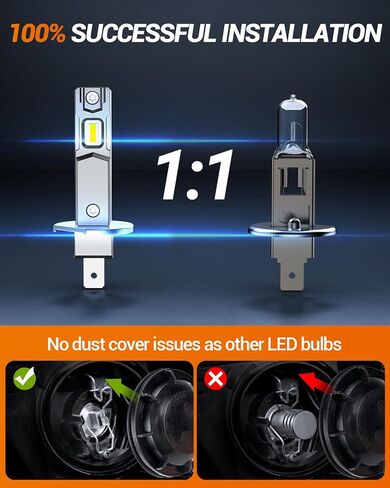 SEALIGHT 𝟗𝟎𝟎𝟓+𝐇𝟏𝟏 𝐋𝐢𝐠𝐡𝐭 Combo, 64,000LM 700% Super Brighter, 1:1 Real Size, 6500K Cool White Fog Light Bulbs for Car Powersports ATV/UTV, Pack of 4 in Saudi Arabia