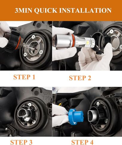 SEALIGHT 𝟗𝟎𝟎𝟓+𝐇𝟏𝟏 𝐋𝐢𝐠𝐡𝐭 Combo, 64,000LM 700% Super Brighter, 1:1 Real Size, 6500K Cool White Fog Light Bulbs for Car Powersports ATV/UTV, Pack of 4 in Saudi Arabia