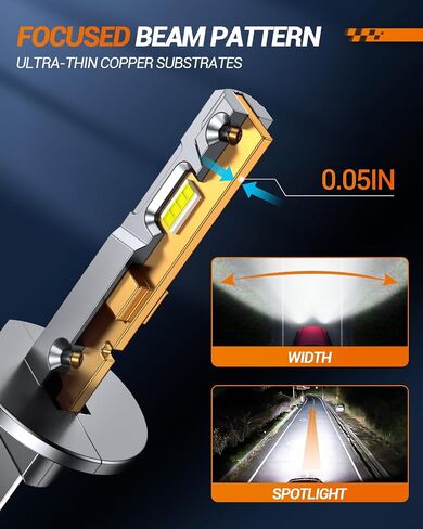 SEALIGHT 𝟗𝟎𝟎𝟓+𝐇𝟏𝟏 𝐋𝐢𝐠𝐡𝐭 Combo, 64,000LM 700% Super Brighter, 1:1 Real Size, 6500K Cool White Fog Light Bulbs for Car Powersports ATV/UTV, Pack of 4 in Saudi Arabia