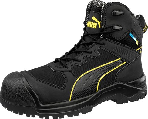 PUMA Men's Rock 6" Composite Toe Industrial Boot, Black, 8.5 in Saudi Arabia