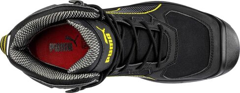 PUMA Men's Rock 6" Composite Toe Industrial Boot, Black, 8.5 in Saudi Arabia