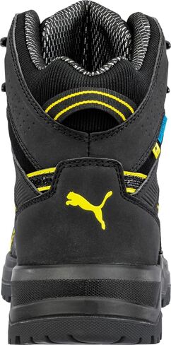 PUMA Men's Rock 6" Composite Toe Industrial Boot, Black, 8.5 in Saudi Arabia