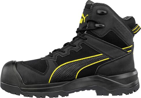 PUMA Men's Rock 6" Composite Toe Industrial Boot, Black, 8.5 in Saudi Arabia