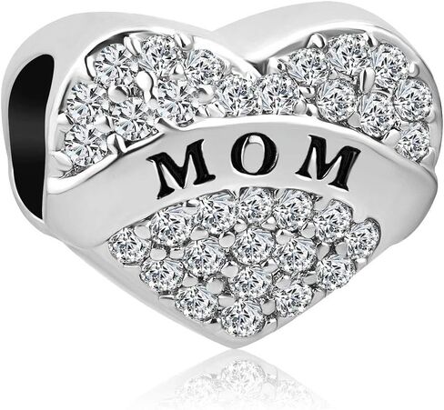 Heart I Love You Mom/Sister Charms for Bracelets Compatible with Pandora Bracelets for Women in Saudi Arabia
