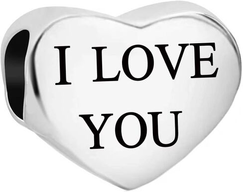 Heart I Love You Mom/Sister Charms for Bracelets Compatible with Pandora Bracelets for Women in Saudi Arabia
