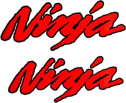 Lorick Red Motorcycle Accessories Gas Tank Fender Cowl Fairing Sticker Decal Compatible with Kawasaki Ninja 300 400 650 1000 ZX6R ZX10R ZX14R ZX10R ZX9R ZX7R 250 500 900 H2 750 H2R, TGJM1 in Kuwait