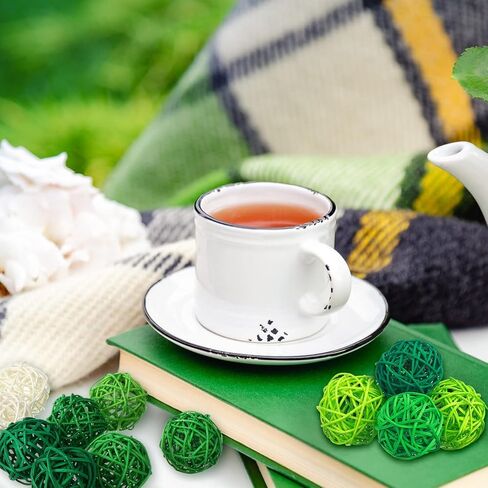 تريلا 45 قطعة من كرات الخيزران المصنوعة من الخيزران لعيد القديس باتريك، حشوات مزهرية خضراء لتزيين طاولات حفلات الزفاف وإكسسوارات العلاج العطري لحفلات الزفاف، 1.77 بوصة in Kuwait