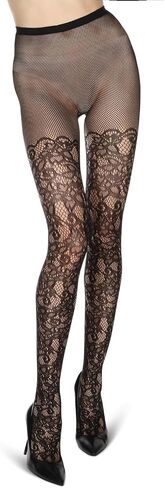 MeMoi Women's Artistic Garden Nylon Net Tights in Saudi Arabia