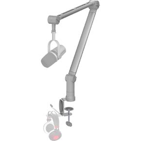 IXTECH Microphone Boom Arm with Desk Mount, 360° Rotatable, Adjustable and Foldable Scissor Mounting for Podcast, Video Gaming, Radio and Studio Audio, Sturdy and Universal - Elegance Model
