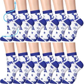 12 Pairs Cheer Compression Socks Bulk Cheerleading Socks Cheerleading Gifts Cheer Stuff Gifts for Cheerleaders Cheer Team Gifts for Women Cheer Accessories Gifts Christmas Cheer Gifts