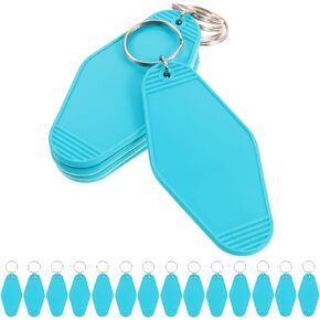 Diamond Listing Blank Keychains Bag Tags for Luggage Blank Labels Luggage Tags for Suitcases Suitcase Identifier Key Tag with Ring Key Tags with Labels Hotel Key Tags Pendant 20pcs