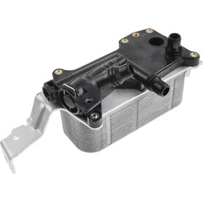 A-Premium Transmission Oil Cooler Assembly Compatible with BMW 528i 2009-2011 535i 2009-2014 550i 2011-2016 550i xDrive 2011-2015 640i 2012-2014 650i