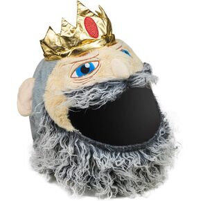 Moto Loot Helmet Cover for Motorcycle Helmet, Fun Rides and Gifts (Cover Only. Helmet Not Included) - King