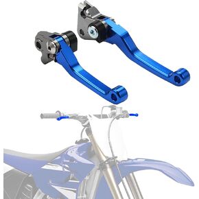 Motorcycle Brake Clutch Lever Pivot Levers Set Adjustable CNC for YZ85 2015-2023 YZ65 2018-2023 YZ 65 85 Dirt Pit Bike Blue
