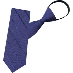 Upgrade Men Zipper Ties Easy On Zip Up, Men's Pre Tied 3.15" (8CM), Necktie Black Ties