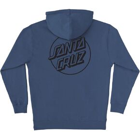 SANTA CRUZ Opus Dot P/O Hooded Heavyweight Sweatshirt Storm Blue w/Black Med Mens