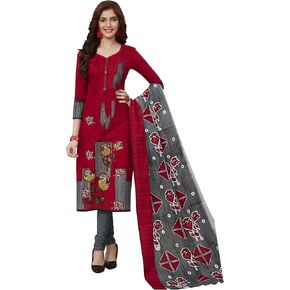 Miraan Women's Cotton Printed Readymade Salwar Suit