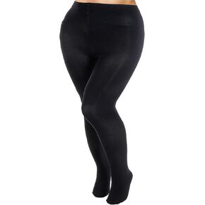 1 Pair Plus Size Fishnet Stockings for Women, 60D High Waist Fish Nets Black Leggings for Women