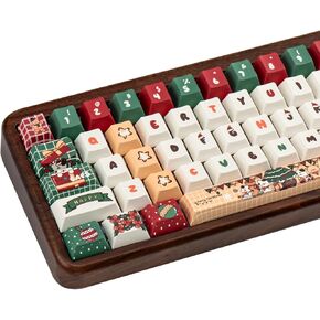 أغطية مفاتيح PBT، أغطية مفاتيح لطيفة بنسبة 60% 152 مفتاحًا مجموعة أغطية مفاتيح مخصصة لملف تعريف الكرز لمفاتيح Cherry Gateron MX وأغطية مفاتيح لوحة المفاتيح الميكانيكية (شوكولاتة النعناع)