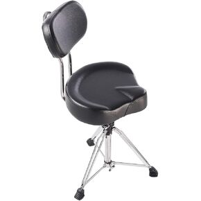 Boltd Drum Throne Made in Taiwan Adjustable Motorcycle Style with Large Backrest Seat Comfortable Drum Set Percussion Stool