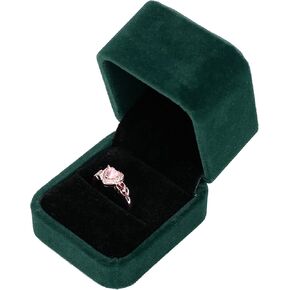 Parts Express 2 Pack Velvet Ring Boxes, Earring Pendant Jewelry Case, Ring Earrings Gift Boxes, Jewellry Display
